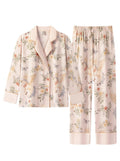 【Narrative Poem | Faust's Tale】Silken Dreams - Women's Pajama Set - Long Sleeve Long Pants